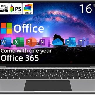 jumper Laptop, 16 Inch FHD IPS Display (16:10), Intel Celeron Quad Core CPU, 4GB DDR4 128GB Storage, Windows 11 Laptops Computer with Office 365...