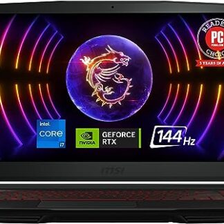 MSI Thin GF63 15.6" 144Hz Gaming Laptop: 12th Gen Intel Core i7, NVIDIA GeForce RTX 4050, 16GB DDR4, 512GB NVMe SSD, Type-C, Cooler Boost 5, Win11...